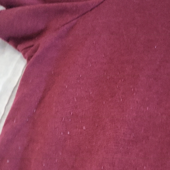 Torrid Maroon Classic Fit Tee with White Text - Picture 4 of 8